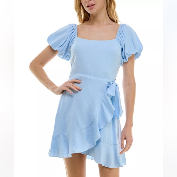 Trixxi Faux-Wrap Dress - Picture 3 of 12